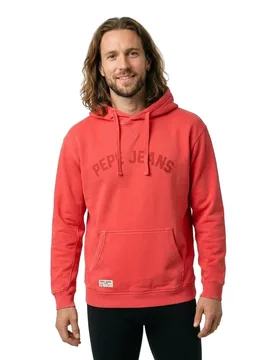 Felpa Con Cappuccio Gio Summer Red XL - Pepe jeans - FashionsVida
