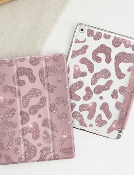 Pieza Funda protectora para tableta con estampado de leopardo brillante pintada por ambos lados; Compatible con iPad 11 (A16) 11ª generación 2025, P - Shein - FashionsVida