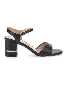 Sandali Neri Con Tacco 7,5 Cm Cafe' Cost 230688 38 - CAFÈ COST - FashionsVida