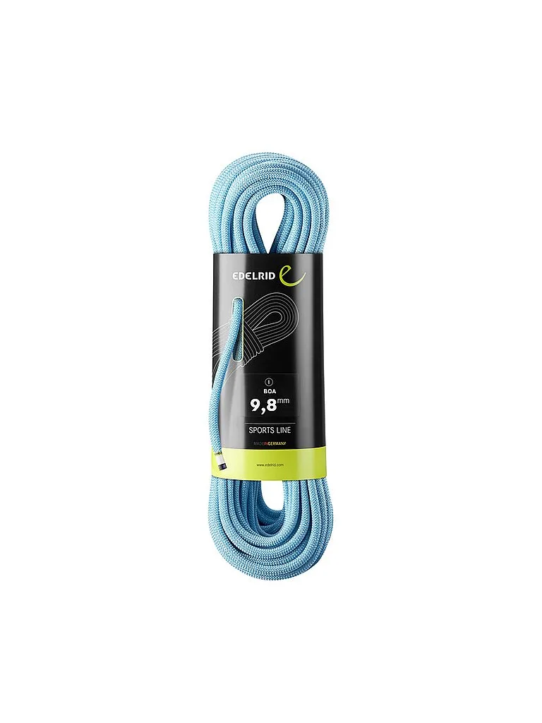 Corde d'escalade Boa 9,8 mm bleu 70M - Edelrid - FashionsVida