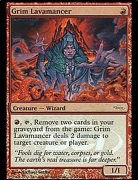 Grim Lavamancer (Judge Foil) Promotional Cards - Magic: The Gathering - FashionsVida