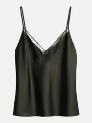 Spitzentop Zabelle Schwarz 42