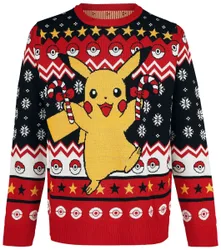 Gaming Weihnachtspullover - Pikachu - XS bis 5XL - für Männer - Größe 5XL - multicolor - EMP exklusives Merchandise! - Männer - male