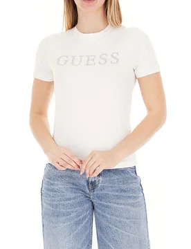 Guess T-shirt girocollo BIANCO XL - Guess - FashionsVida