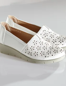 Sommer-Slipper "Andrea" creme - 3Pagen - FashionsVida