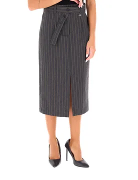Gonna con cintura GRIGIO SCURO L - Dixie - FashionsVida