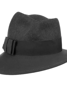 Asym Twotone Wool Felt Hat by - anthracite-black - Damen - Size: One Size - Lierys - FashionsVida