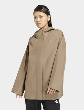 Womens Parka Antipioggia Essentials - Nero, nero nero Donna taglia XS - Adidas - FashionsVida
