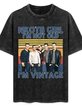 NKOTB Girl I'm NOT Old I'm Vintage T-Shirt Art Pattern Printed Casual Top - Aliexpress - FashionsVida