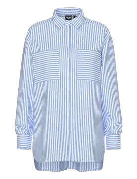 PCELIA LS LOOSE SHIRT WVN NOOS BC feale - M - FashionsVida