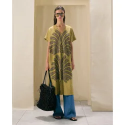 Vestido kaftán palmera