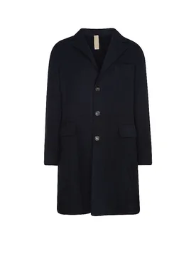 Abrigo de lana azul oscuro 54 - Eleventy - FashionsVida
