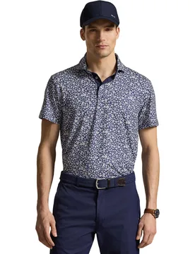 Polo Knit Airflow Print, navy/weiss xl - Ralph Lauren - FashionsVida