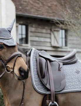 Schabracke BASIC VELVET COB grau DR - Kentucky Horsewear - FashionsVida