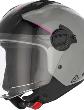 Casco Moto Jet Levante Grigio Rosa taglia XL - Acerbis - FashionsVida