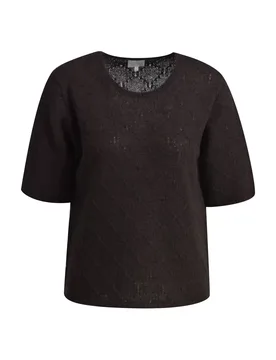 FITTED 1/2 SEEVE PUOVER WITH ROU femae - L - FashionsVida