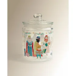 Bote de vidrio Reyes Magos Navidad