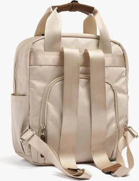 Mochila de mujer con varios bolsillos y cierre de cremallera con colgante extraíble en liso - Parfois - FashionsVida