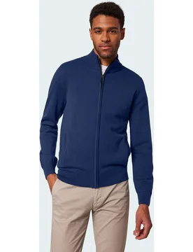 Cardigan de hombre con cremallera de soft cotton - Pierre Cardin - FashionsVida