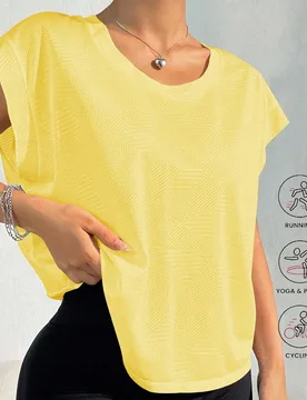 Camiseta de tirantes holgada para mujer para yoga, running, fitness y deportes - Shein - FashionsVida