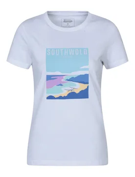Southwold Womens Short-Sleeved T-Shirt - White - White - Size: 12 - Mountain Warehouse - FashionsVida