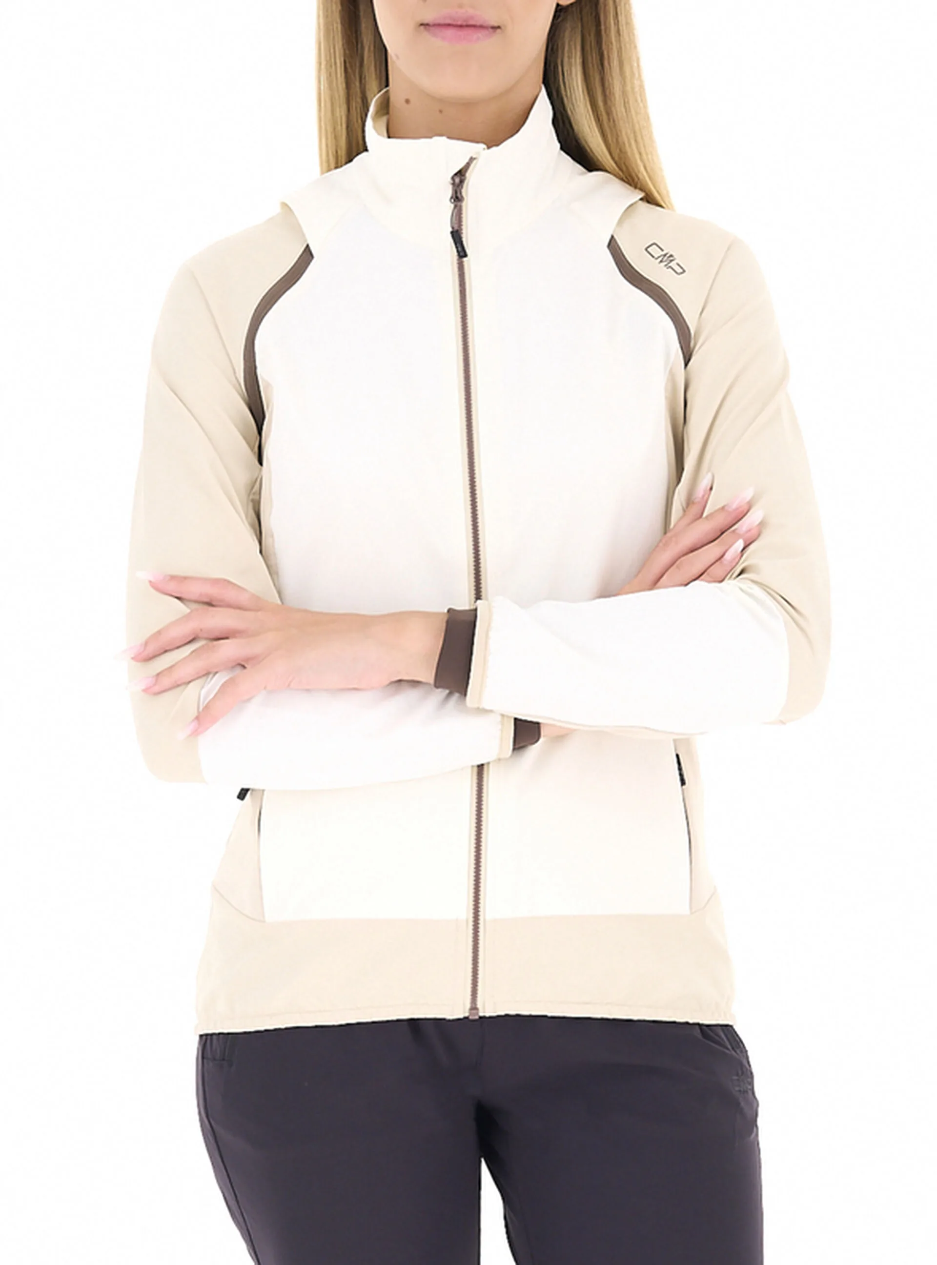 CMP Felpa con zip AVORIO 36 - CMP - FashionsVida