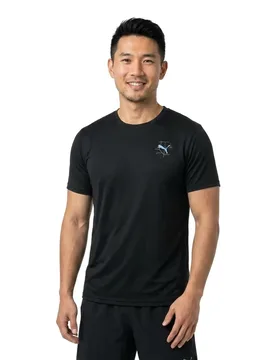 Illustrative Graphic Short Sleeve T-shirt Black M Men - Puma - FashionsVida