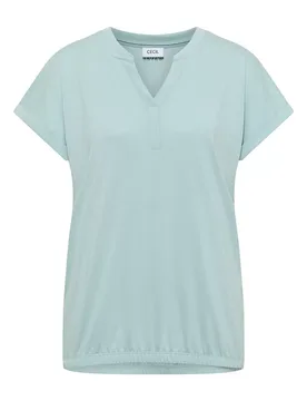 XXL Solid Rib Collar Tunic female - XXL - FashionsVida