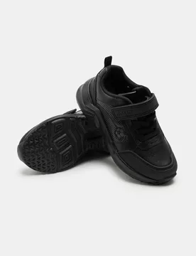 Kids' Leather Football School Shoes (8 Small - 2 Large) Black male - M&S - FashionsVida
