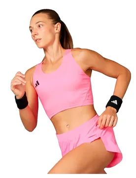 Top De Sport Adizero Essentials Crop Lucid Pink S - Adidas - FashionsVida