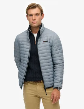Padded Puffer Jacket Blue male - Superdry & Co - FashionsVida