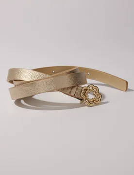 Cinturón de mujer fino con hebilla Clover - Maje - FashionsVida