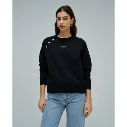 Sudadera con branding corte regular de mujer