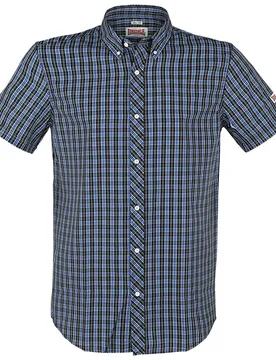 Kurzarmhemd - Brixworth - S bis 3XL - für Männer - Größe L - blau - Männer - male - Lonsdale London - FashionsVida
