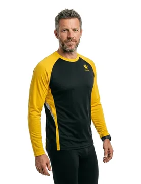 T-shirt à Manches Longues Gravity Black / Gold S - Kelme - FashionsVida