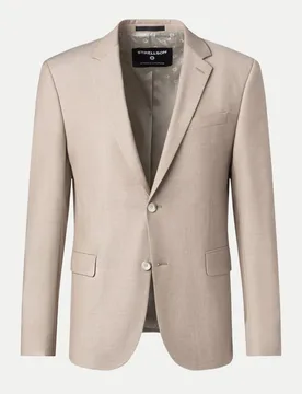 Slim-Fit Sakko Aidan Beige 52 - Strellson - FashionsVida