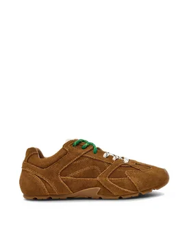Asiel Suede Trainers Tan female - Steve madden - FashionsVida