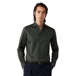 Camicia A Maniche Lunghe Hm3010830 Hunter Green S