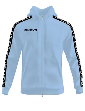 Sweat-shirt à Zip Terry Band Light Sky Blue M ,Femme - Givova - FashionsVida