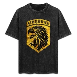 Airborne Vintage Emblem V01 T-Shirt Holiday Lightweight T-Shirt