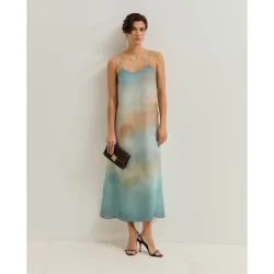 Vestido de tirantes en lyocell