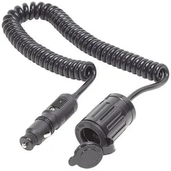 Plug With Single Extension Socket 12v Black One Size unisex