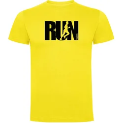Maglietta A Maniche Corte Word Run Yellow 3XL