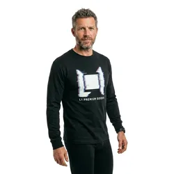 T-shirt à Manches Longues L1 Vhs Black S Homme