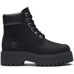 Stivali Giovanili Stone Street 6 Inch Lace Up Wp Black Nubuck EU 34