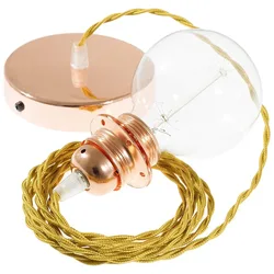 Cables Lampe Suspendue Pendel Pour Abat-jour Tm05 Diy 1 M Gold / Copper One Size