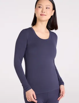 Keep The Heat Womens Thermal Top - Navy - Navy - Size: 6 - Mountain Warehouse - FashionsVida