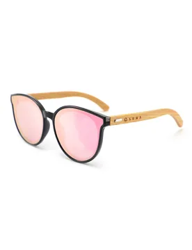 Mousehole Wood Cat-Eye Ladies Sunglasses - - Size: ONESIZE - Luma Eyewear - FashionsVida