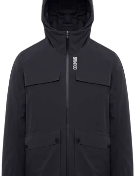 Veste de ski chaude et imperméable - Men Ski Jacket Black Black en Nylon - Taille L - Noir - Colmar - FashionsVida