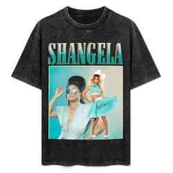 Shangela vintage retro T-Shirt Classic Basic Casual T-Shirt